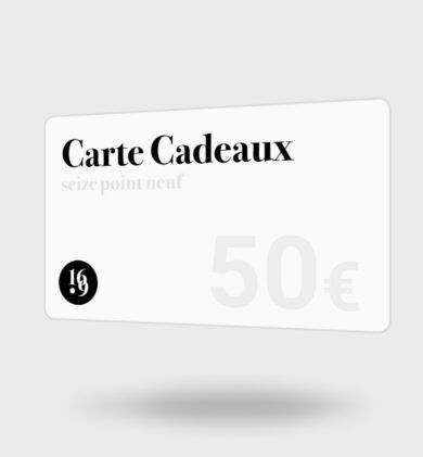 Carte cadeau blanche 16.9