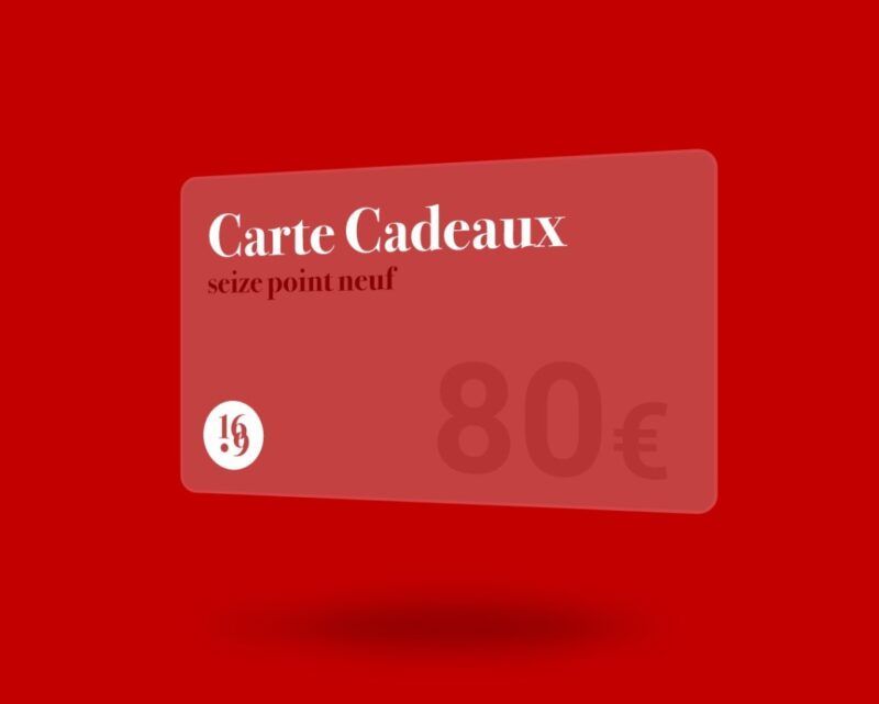 Carte cadeau rouge16.9